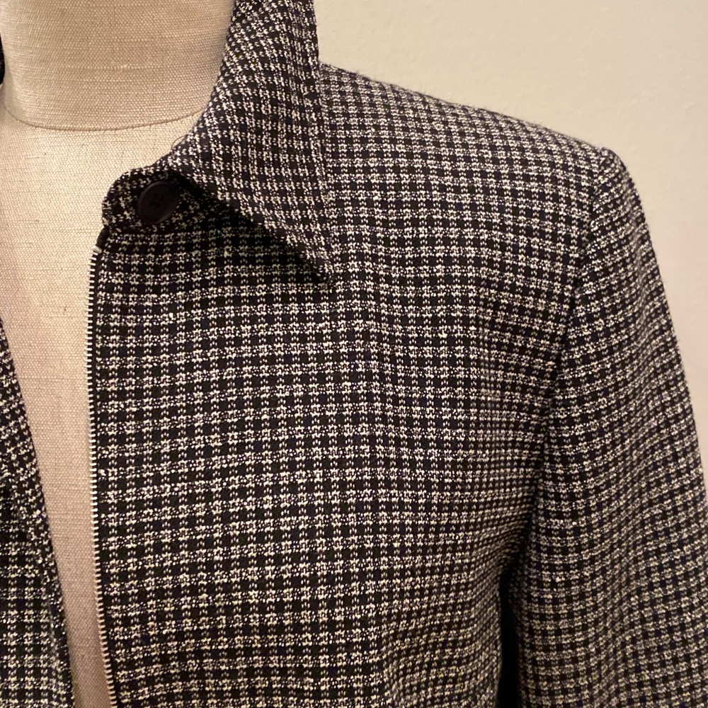 Pendleton Womens Black/White Small Check Blazer W… - image 3